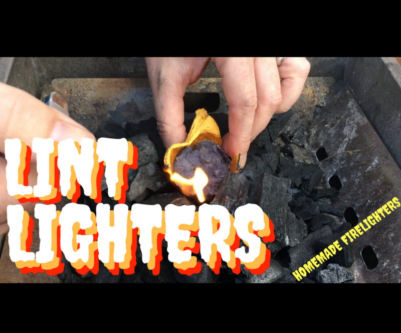 Lint Lighters - Homemade Firelighters