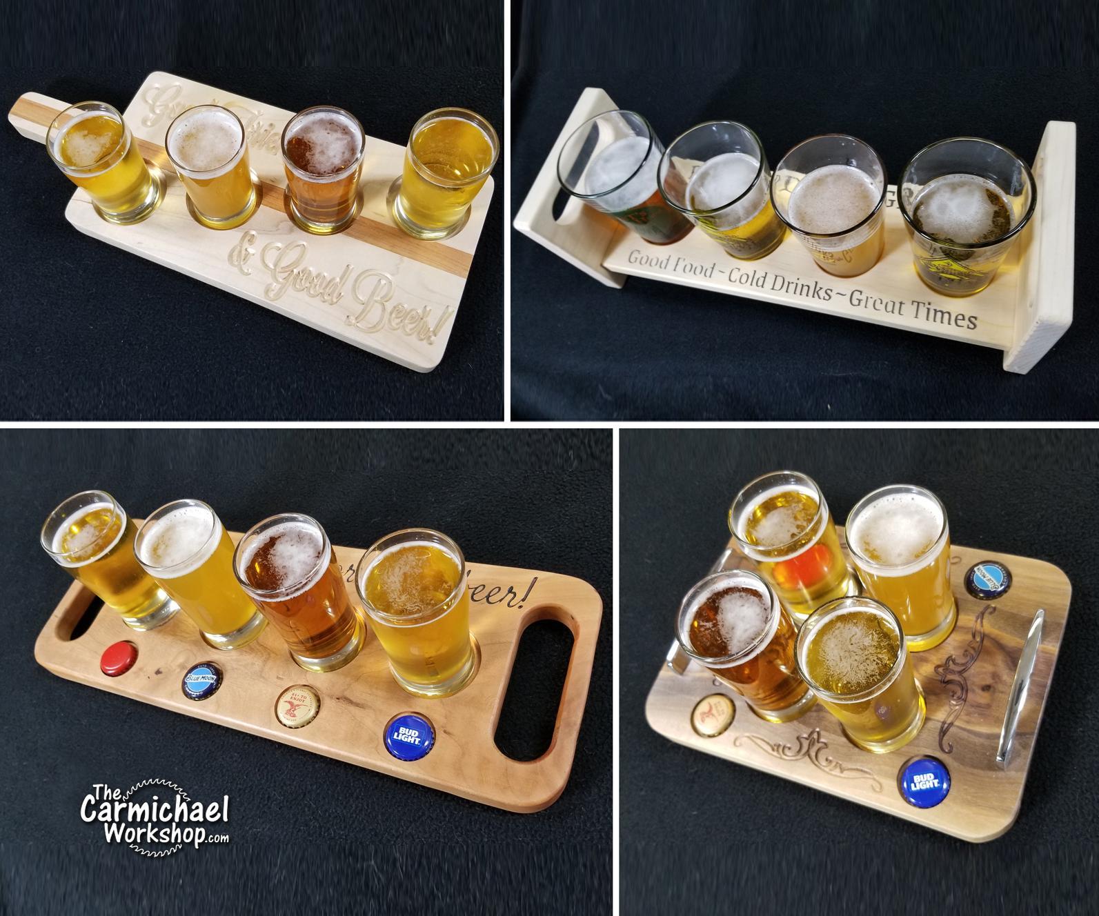 Beer Flight Glass Carriers for Father's Day