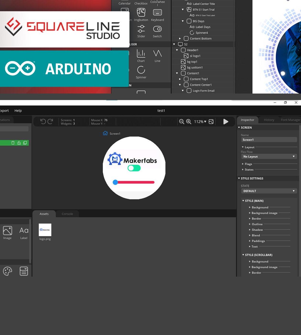Squareline Begin With Arduino