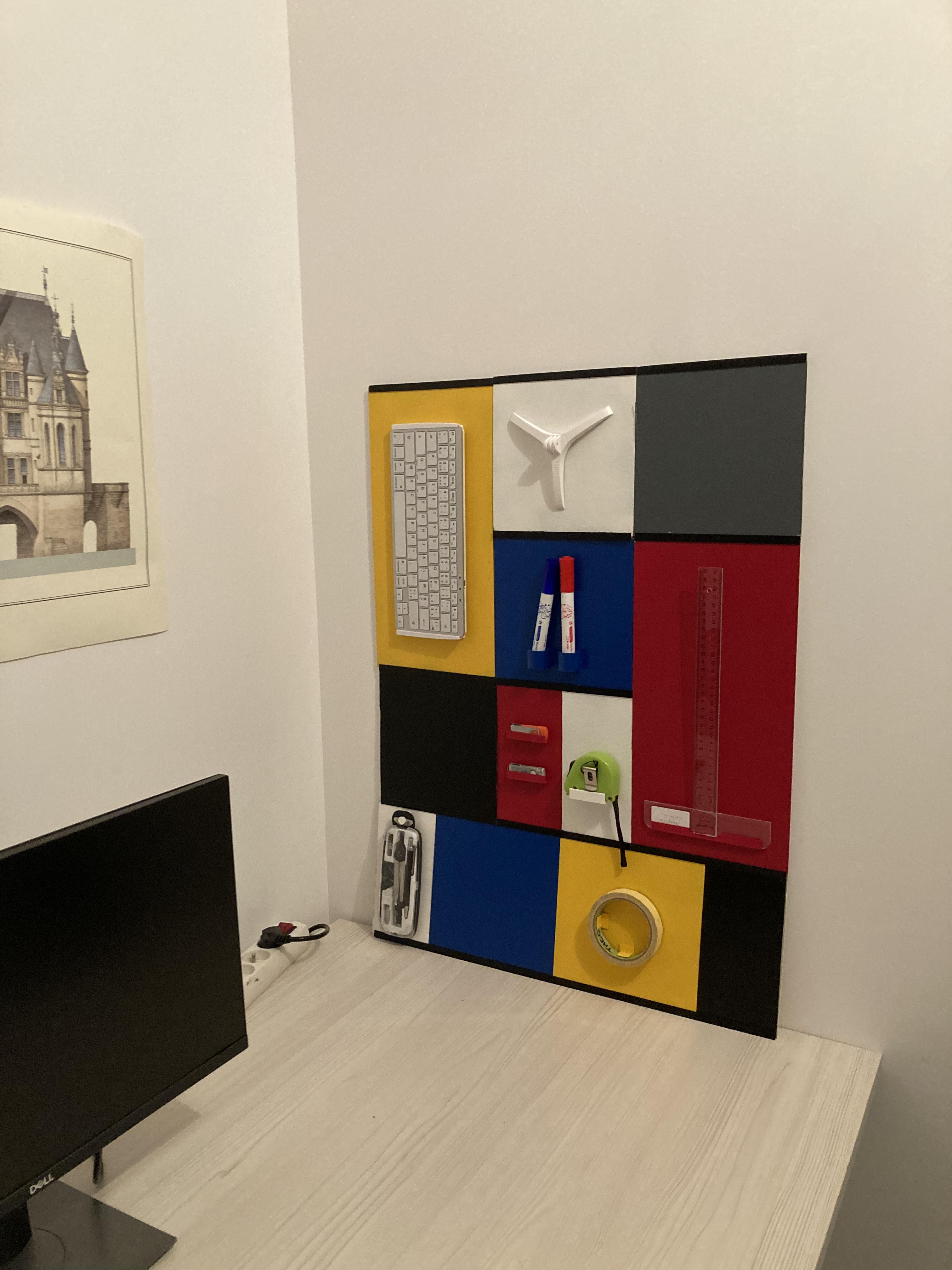 Modular Mondrian Office Storage