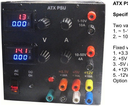 ATX Based Lab Power Supply - 10th Year Anniversary Edition