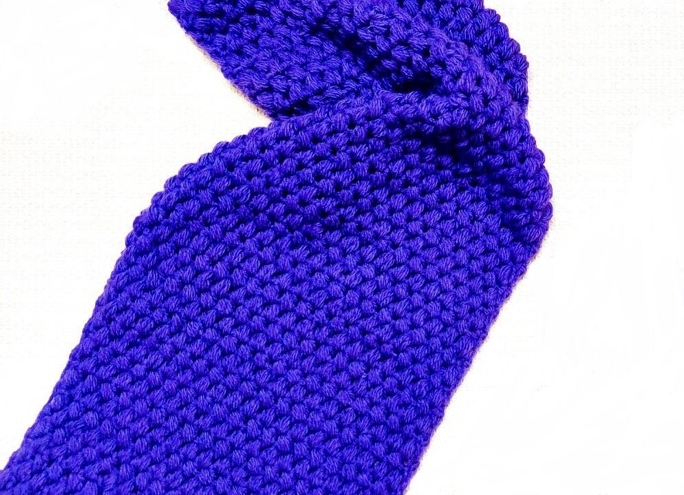 How to Make a Easy Crochet Scarf With Puff Stitch