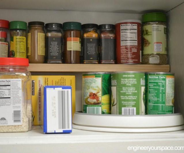 Small Kitchen Ideas: Add an Extra Shelf in Your Upper Cabinets