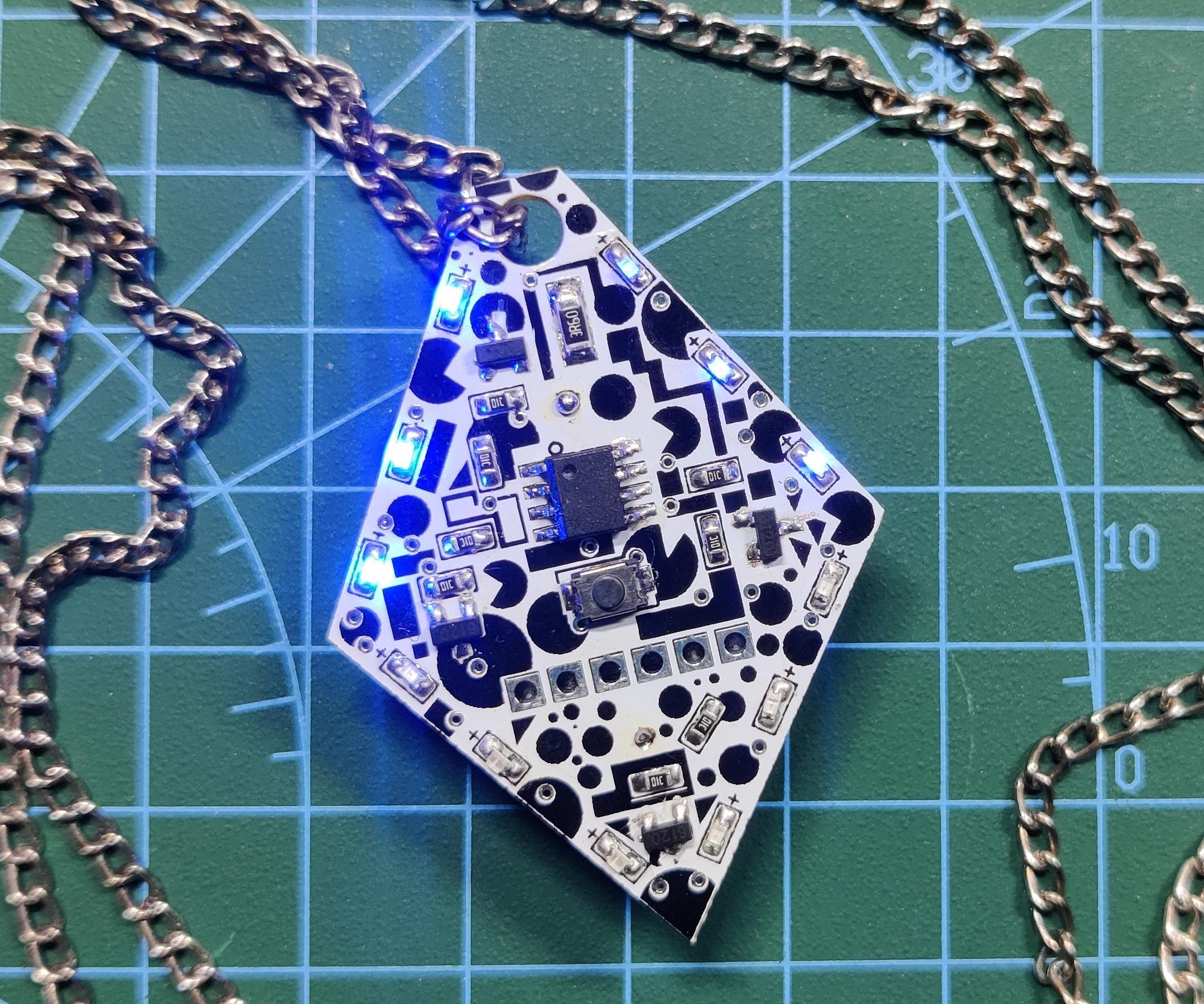 Diamond Shaped PCB Necklace