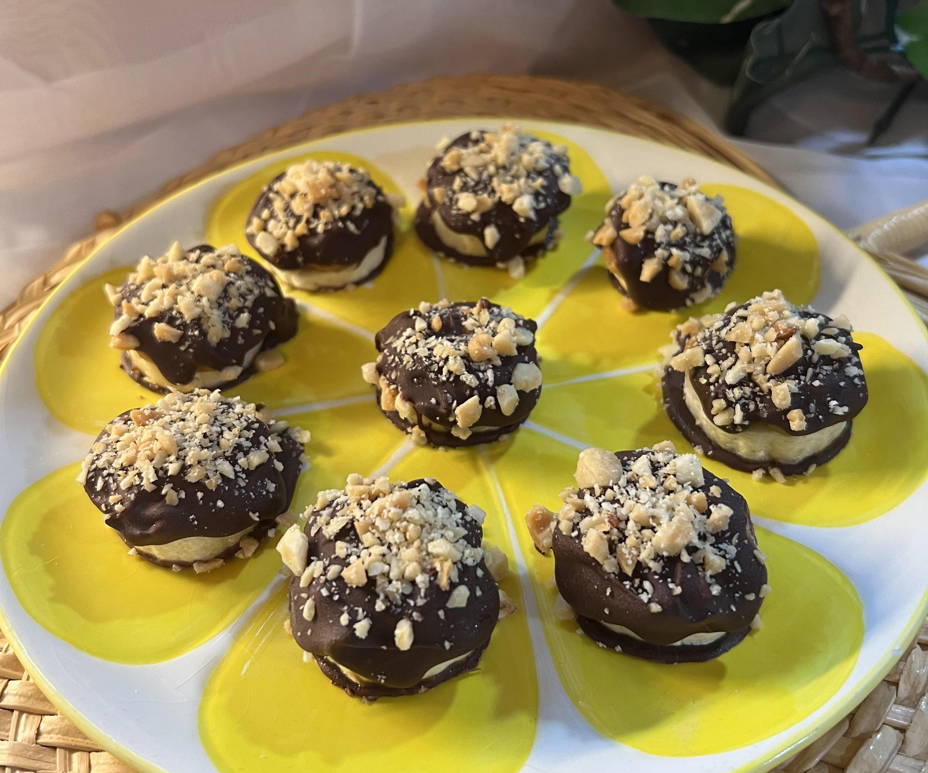 Frozen Nutty Banana Bites