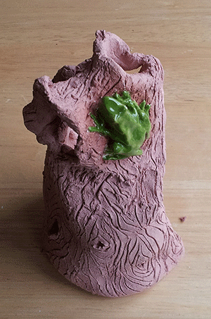 Ceramic Sculpture:   Tree Bark