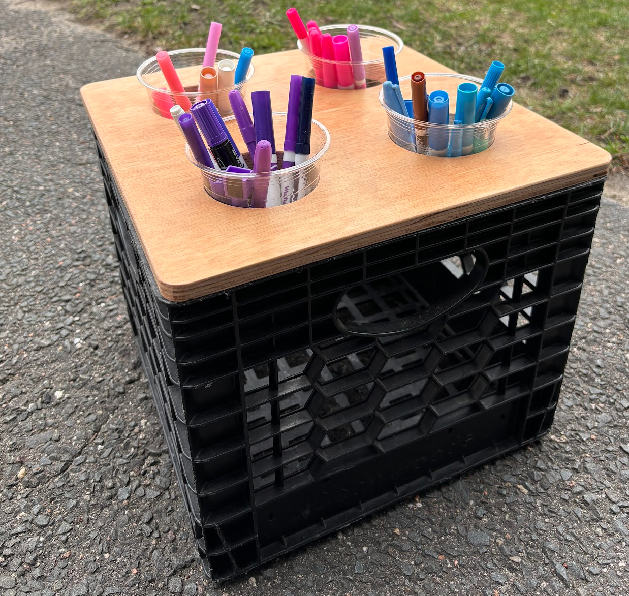 Custom Milk Crate Top