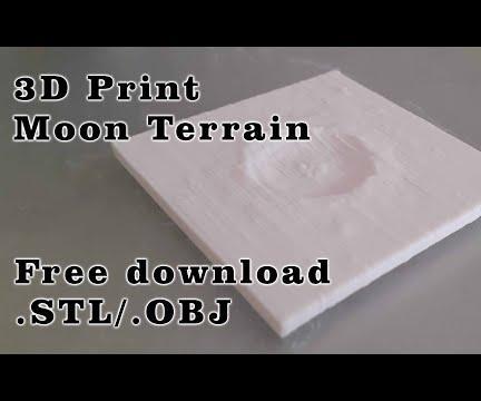 Custom 3d Moon Terrain