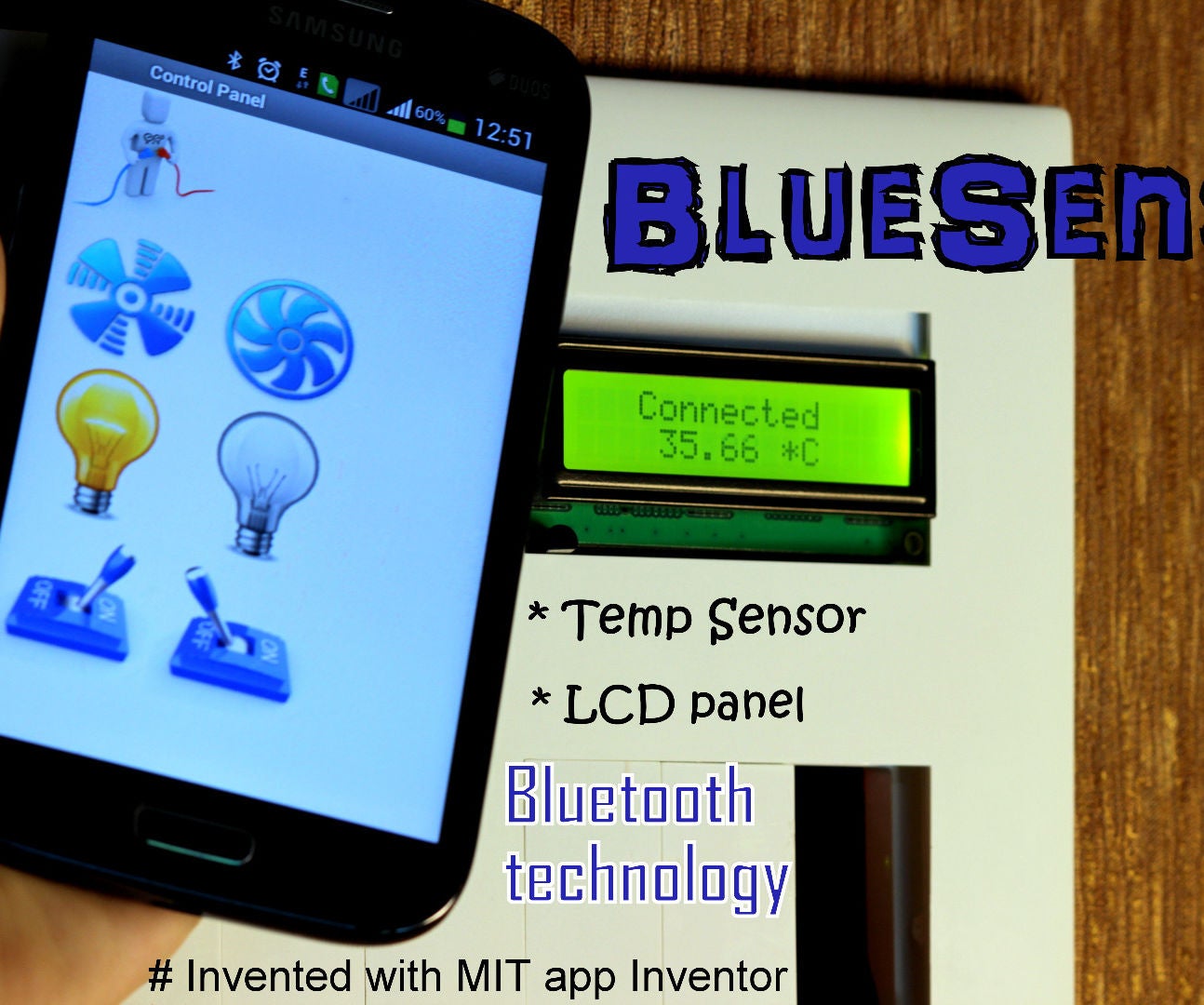 BlueSense - DIY Smart Room Automation Using Bluetooth