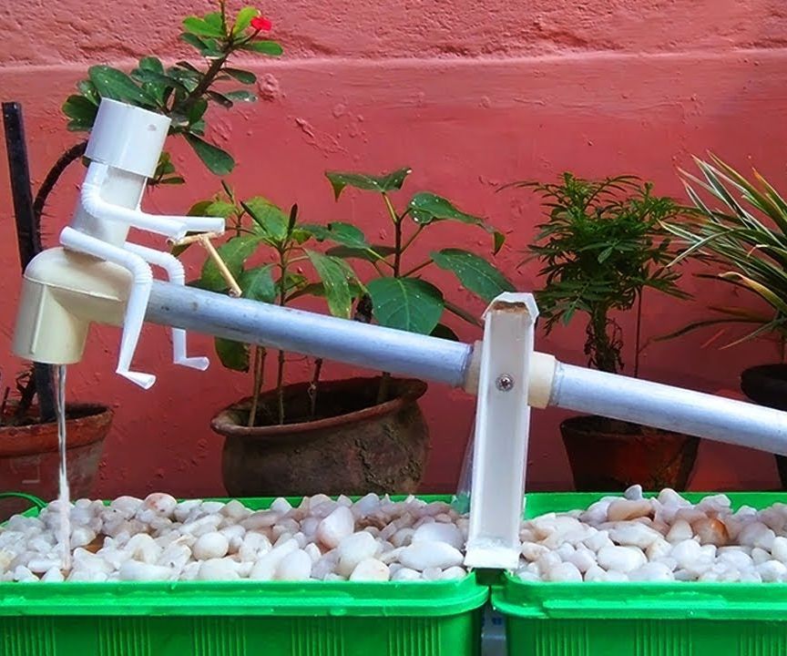 DIY Garden See-Saw Water Feature