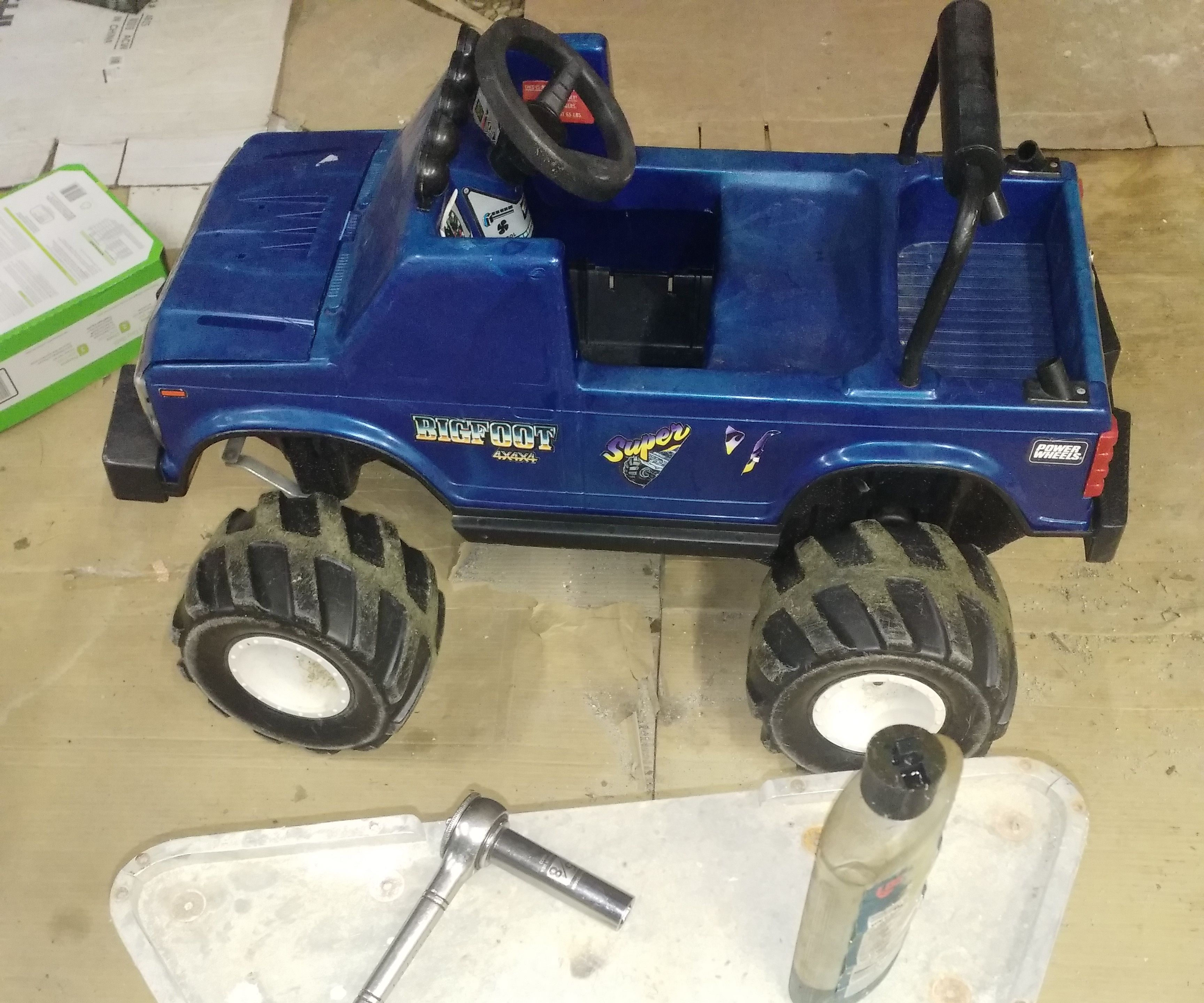 How to Thread the Axles on a Power Wheels Ride-on