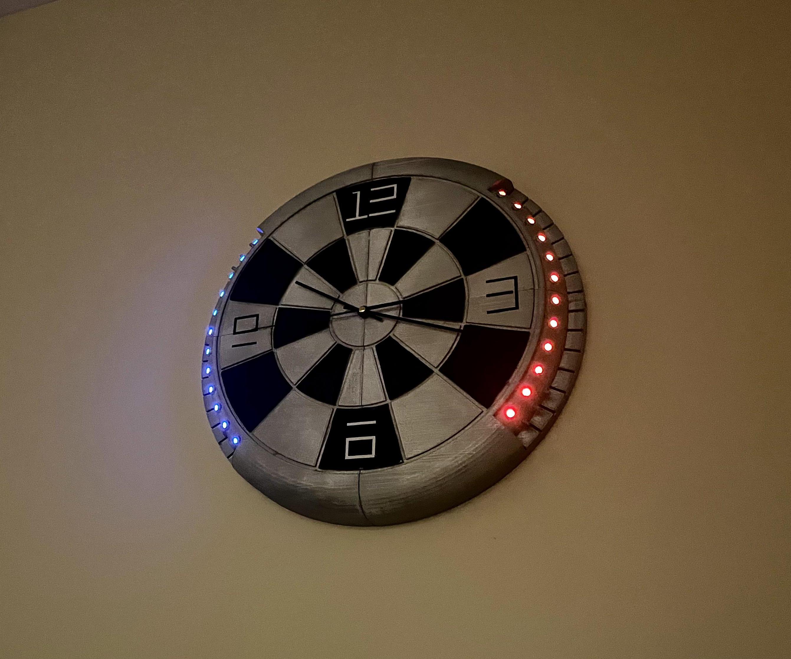 Star Wars Holochess Wall Clock With Lights