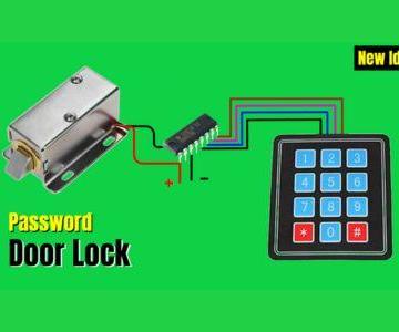Password Door Lock Circuit Using 4017