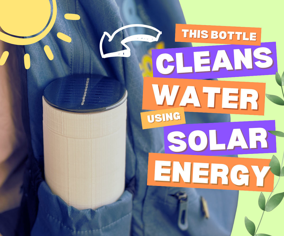 This Solar-Powered Bottle Cleans Water!