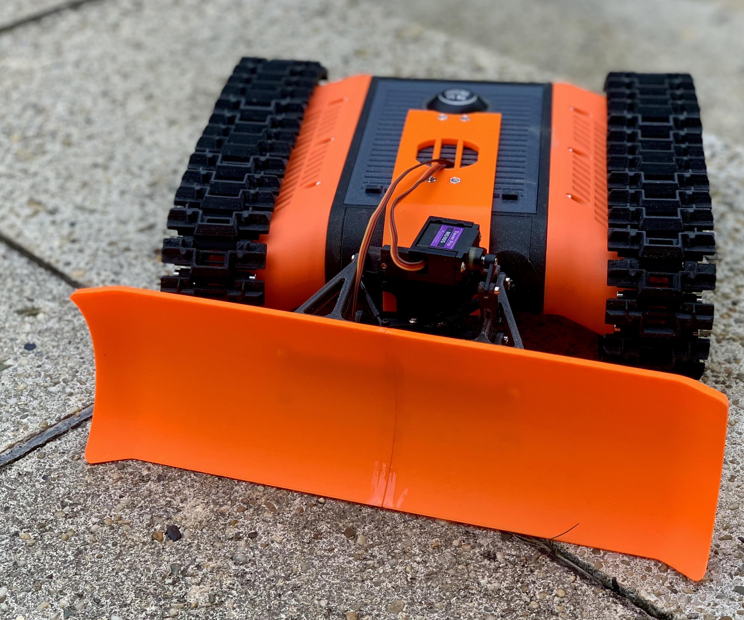 Snow Plow for the FPV Rover