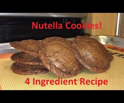 Tutorial:  4 Ingredient Nutella Cookies!