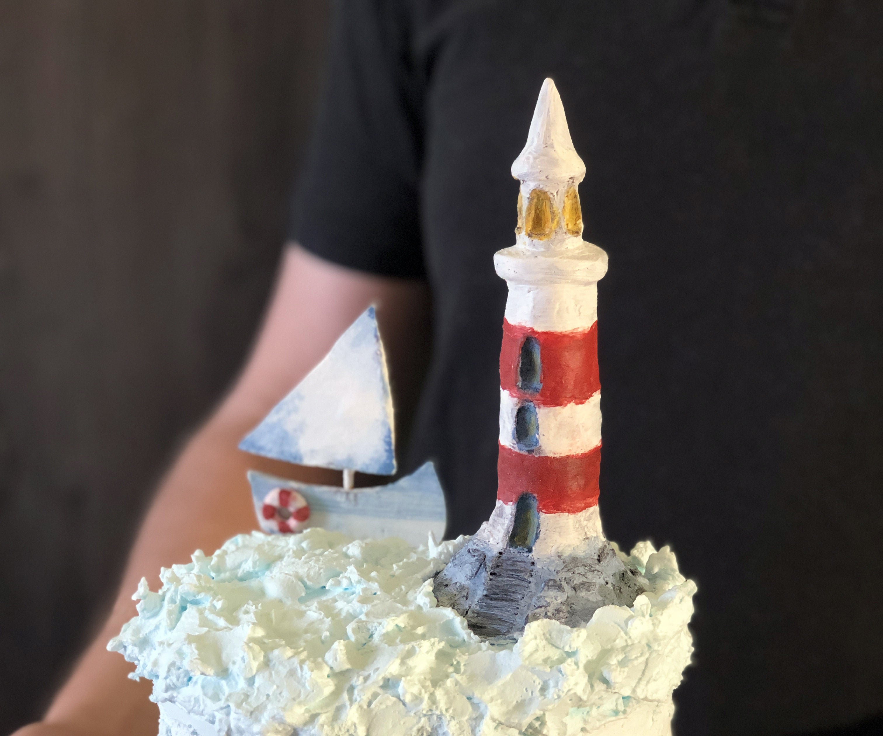 Lighthouse From Chocolate Fondant