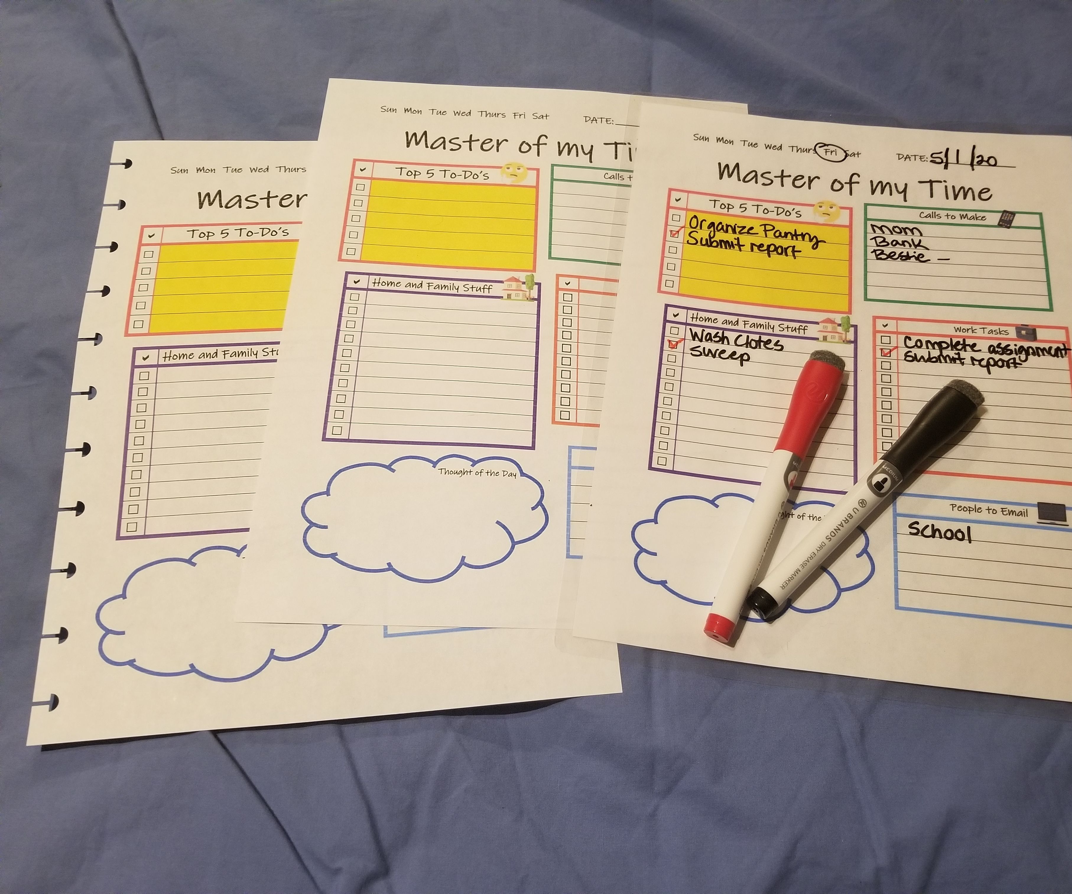 Time Management - Planner Page (3 Ways)