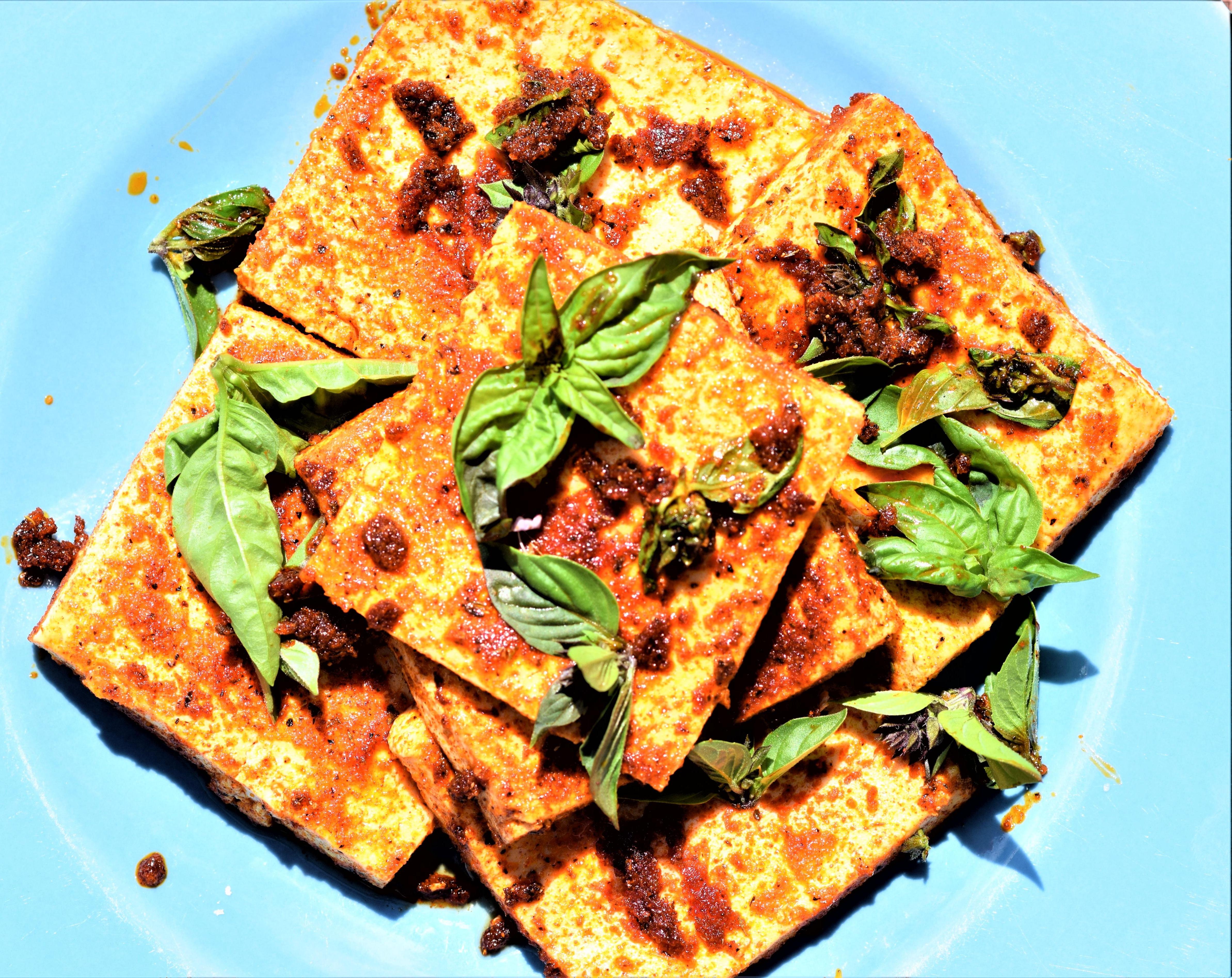 Blackened Tofu and Vegetables