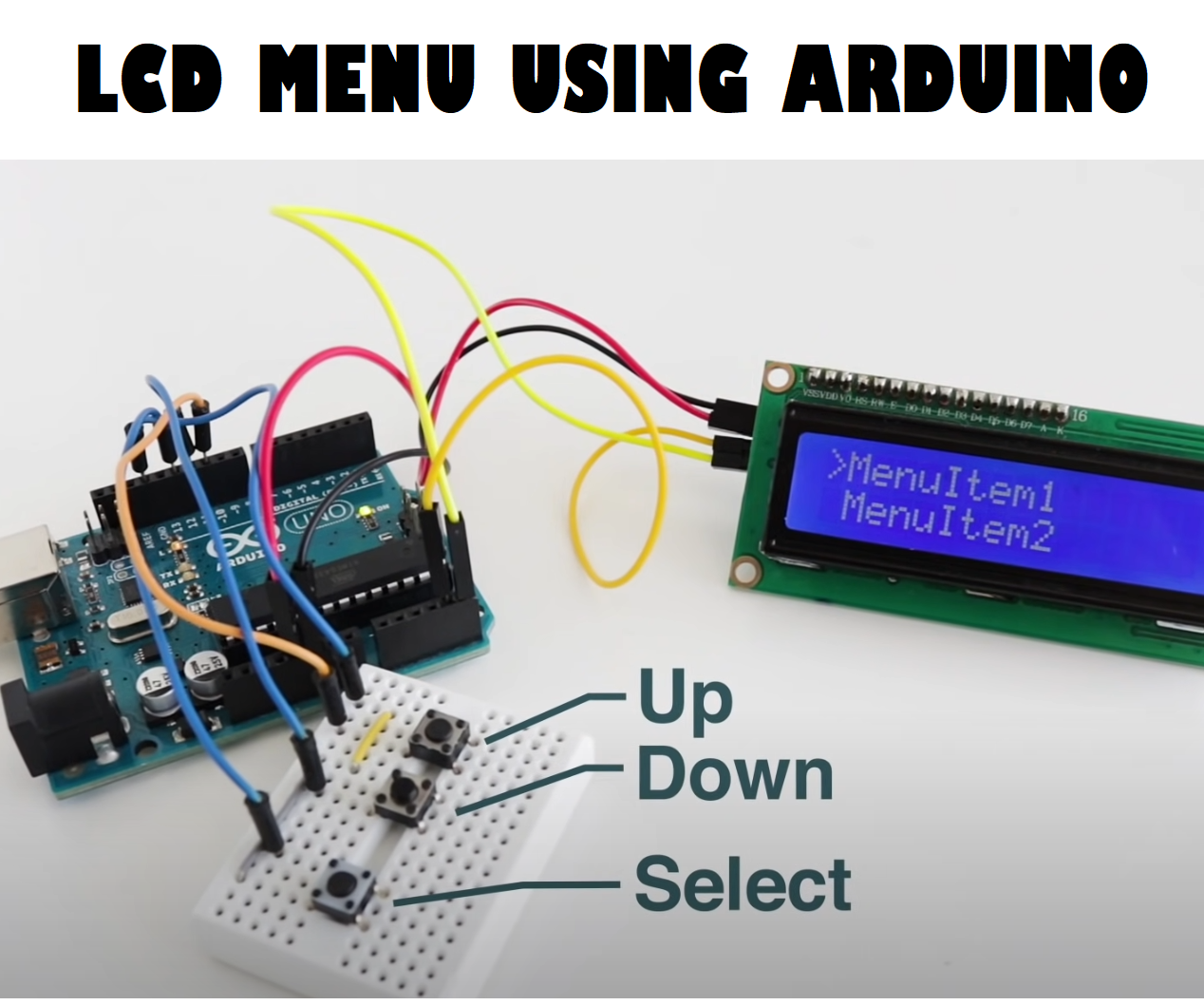 Simple LCD MENU Using Arduino