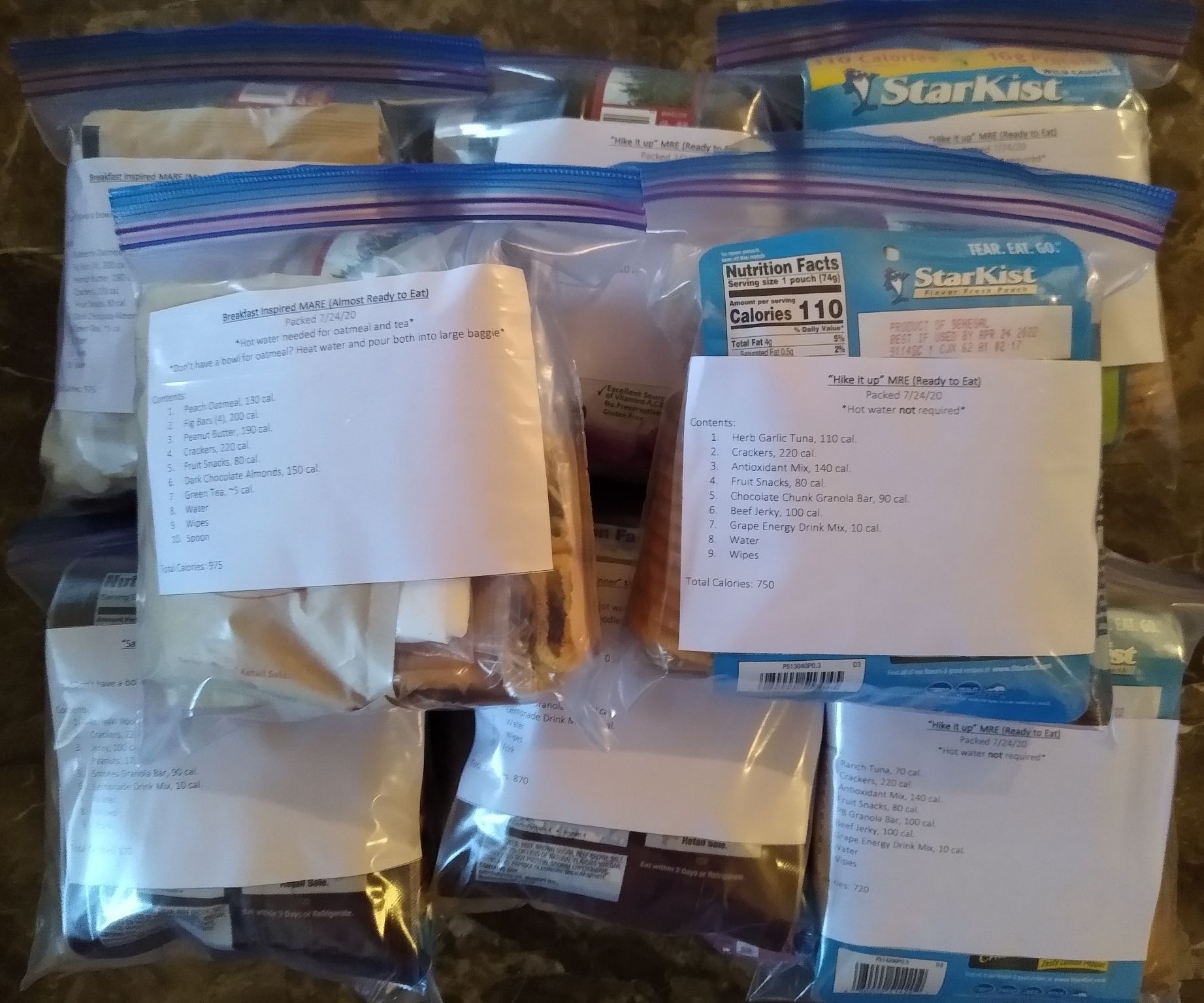 DIY Compact MREs (Meals Ready to Eat)
