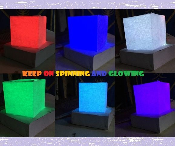 Glowing Spinning Cube