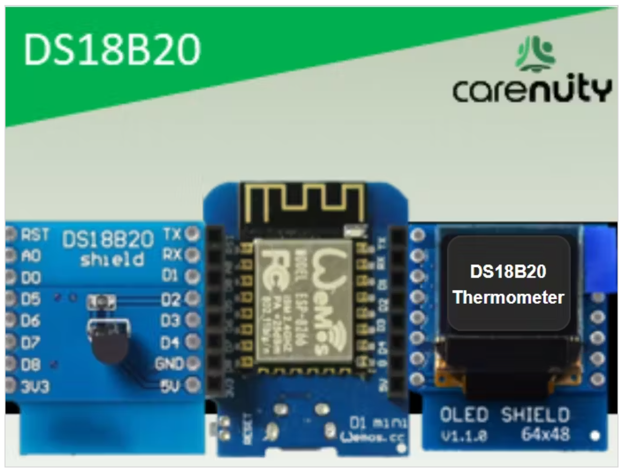 Build Your Own DS18B20 Based Thermometer Within 3 Minutes