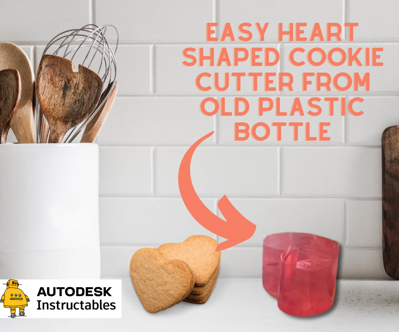 Easy Heart Shaped Cookie Cutter From Old Plastic Bottle