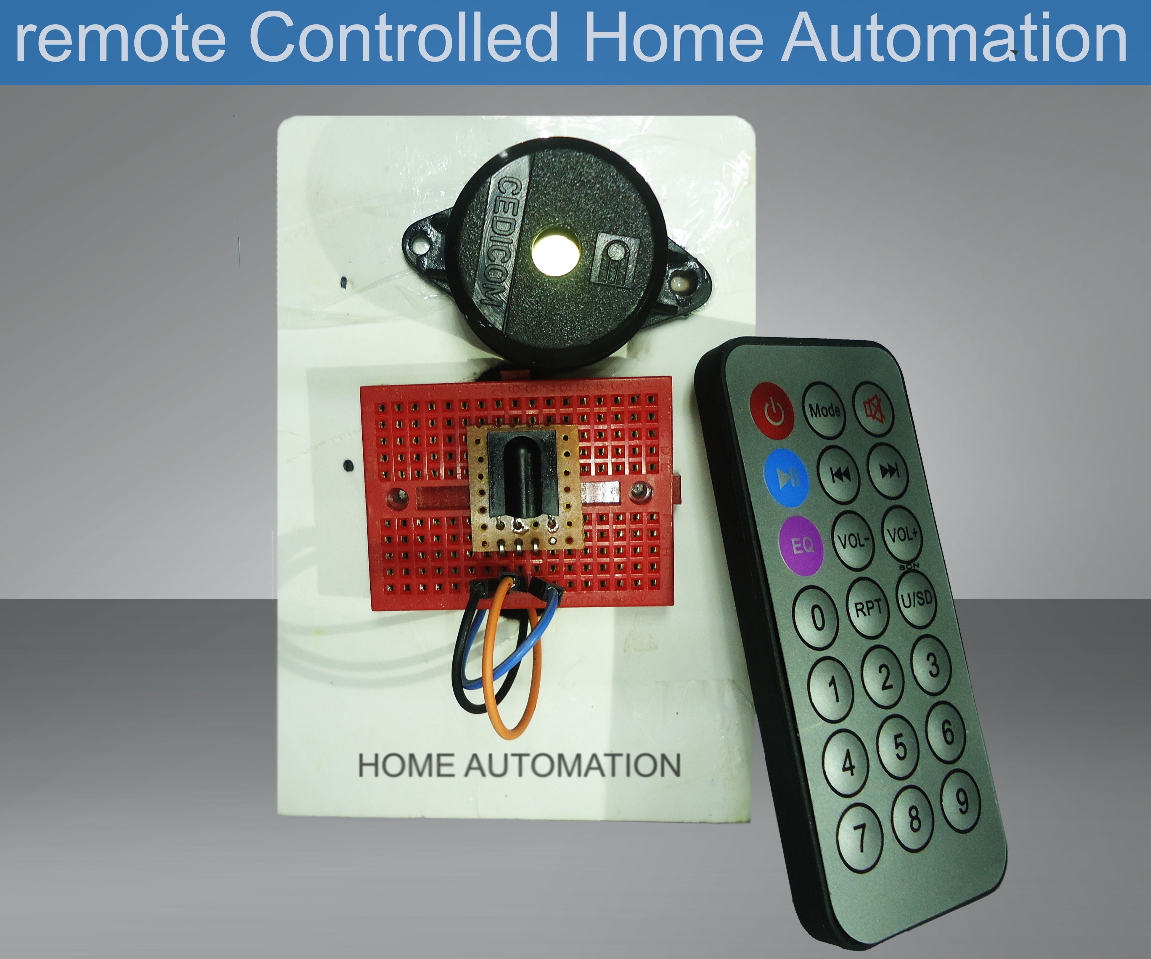 IR Remote Controlled Home Automation