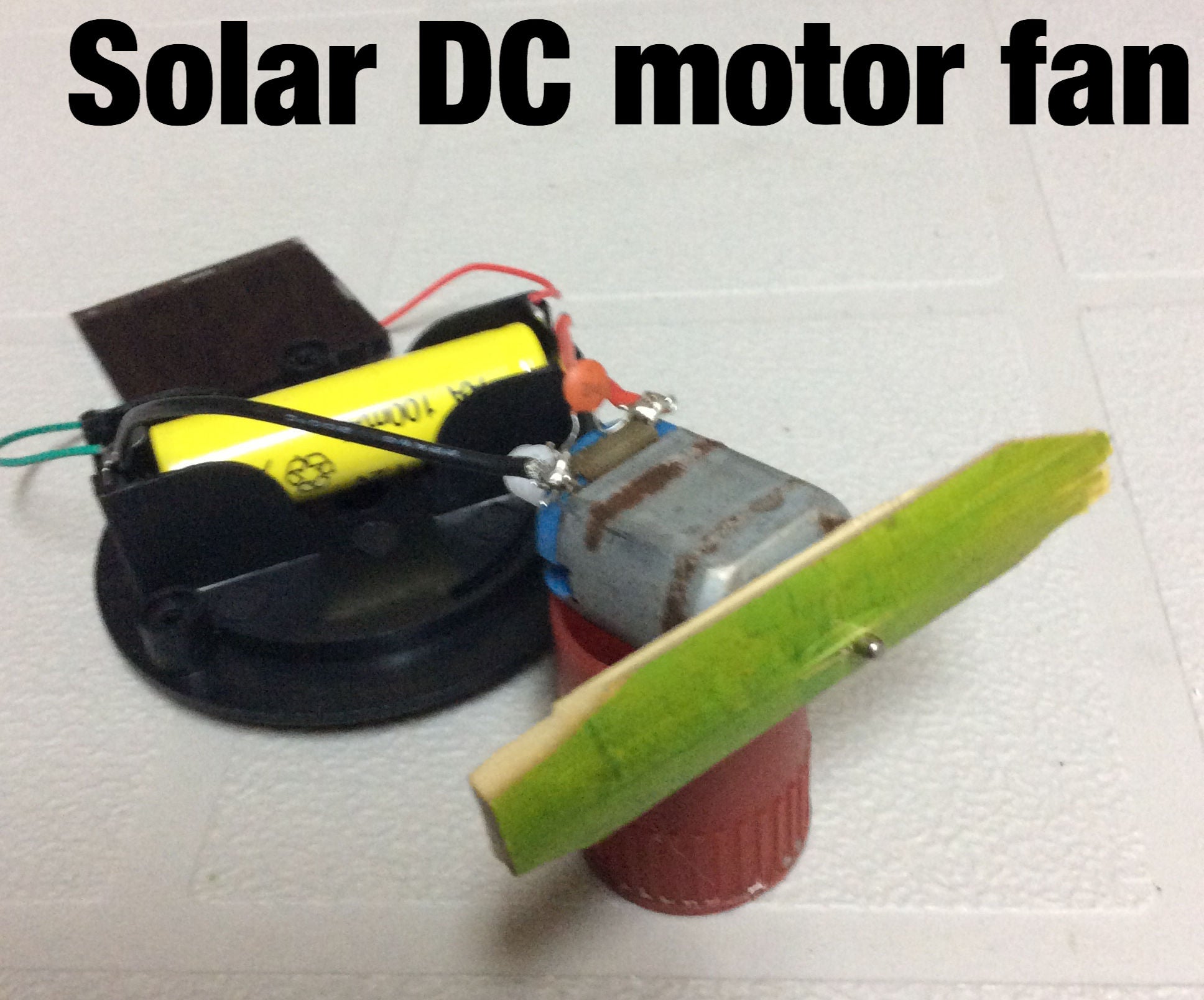 Solar Powered DC Motor 