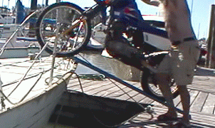 Getting a Motorcycle Aboard a Sailboat