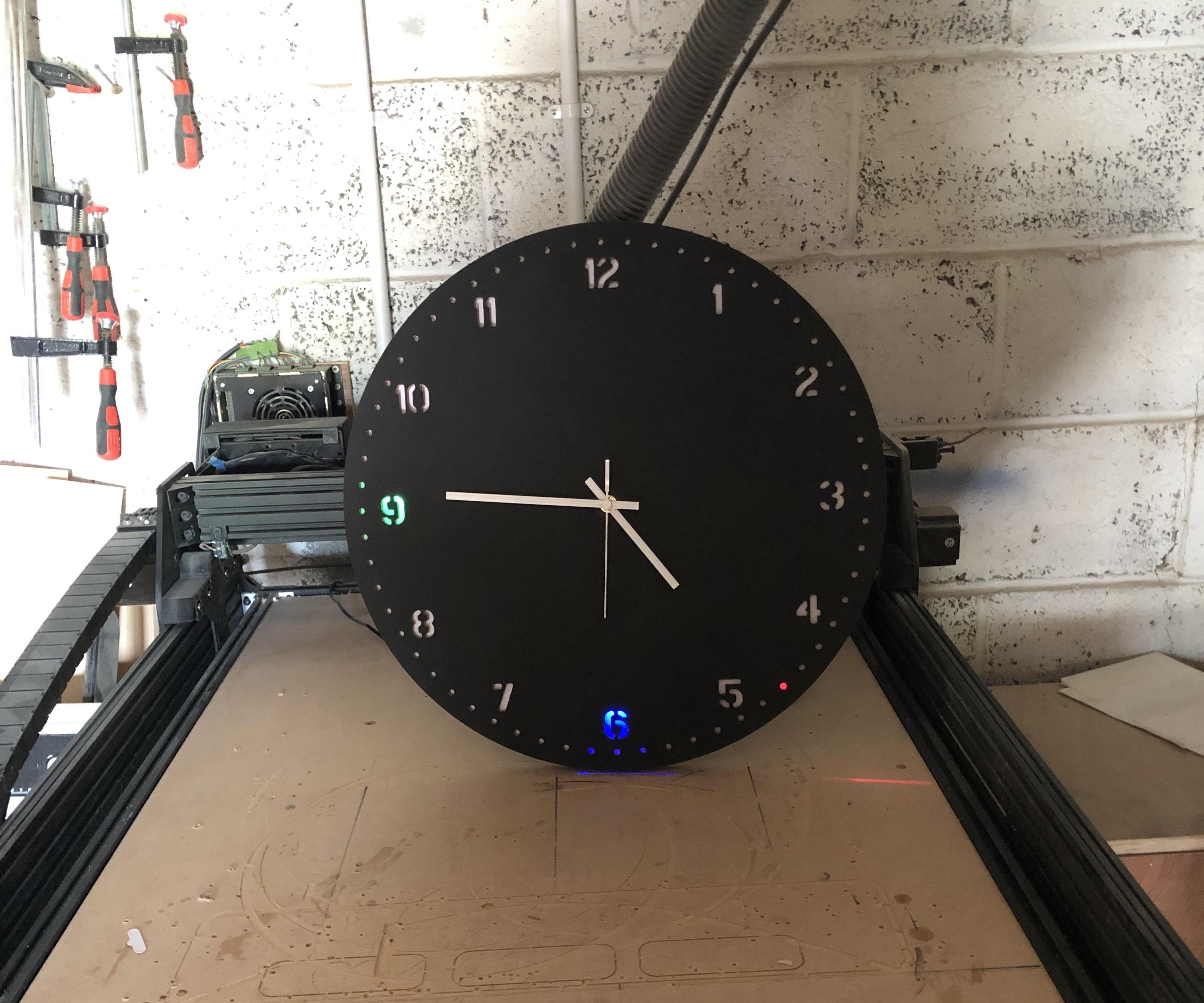 Supersize LED/Analog Clock With a Twist.