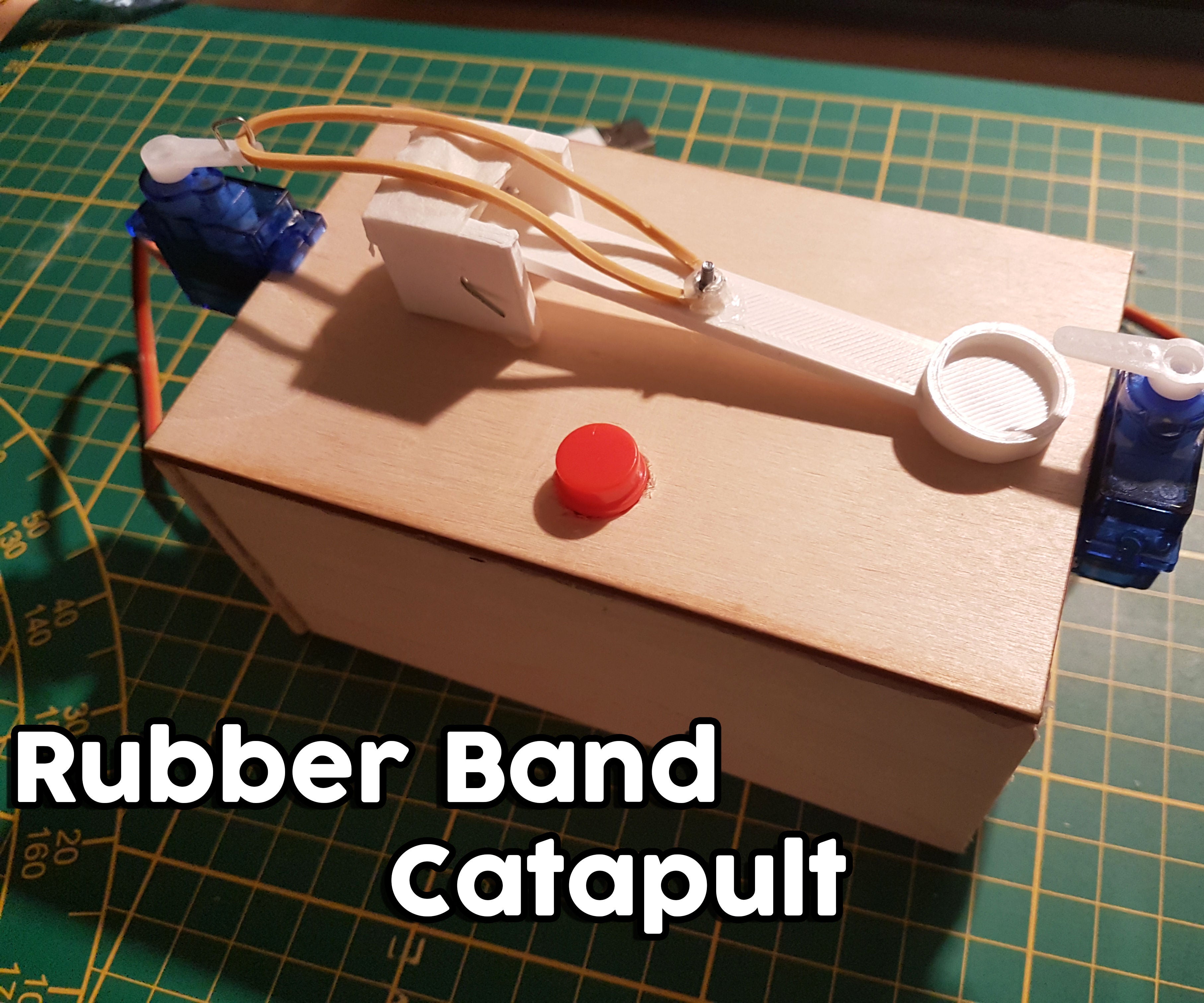 Automatic Rubber Band Catapult