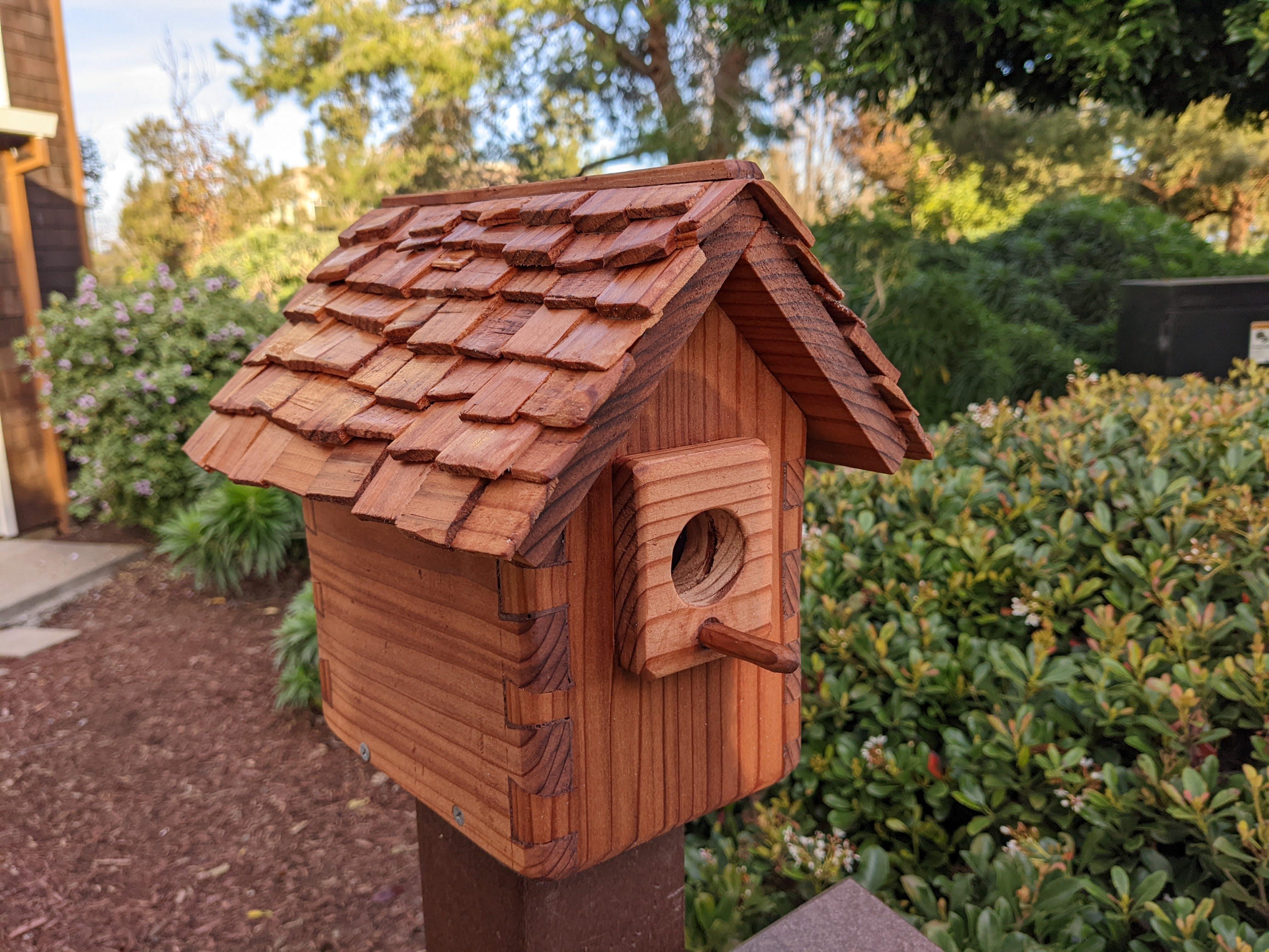 Entire Dovetailed Birdhouse From One Board