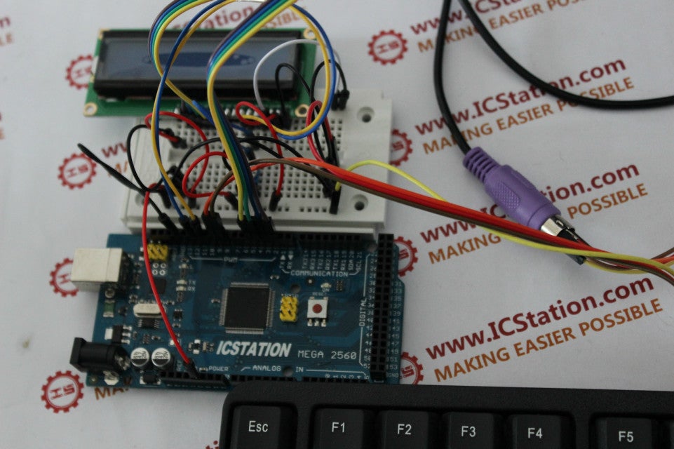 How to Make  PS2 Keyboard Read Display System Based on Arduino