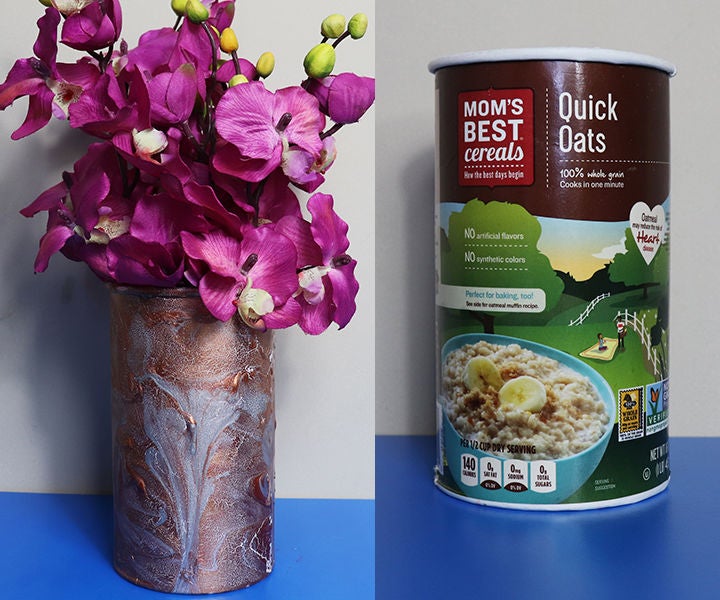 Recycled Craft Idea | Cardboard Vase 