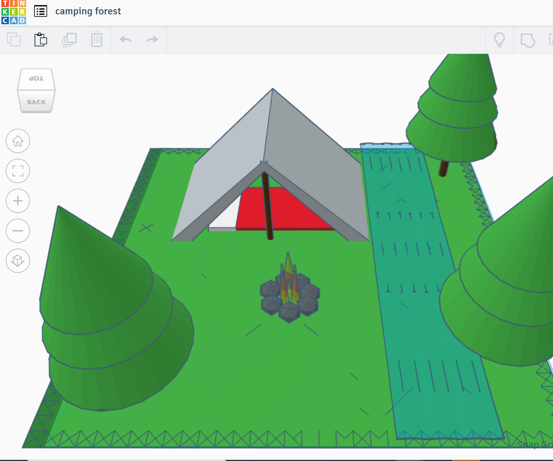 Tinkercad Camping Forest Contest (landscape)