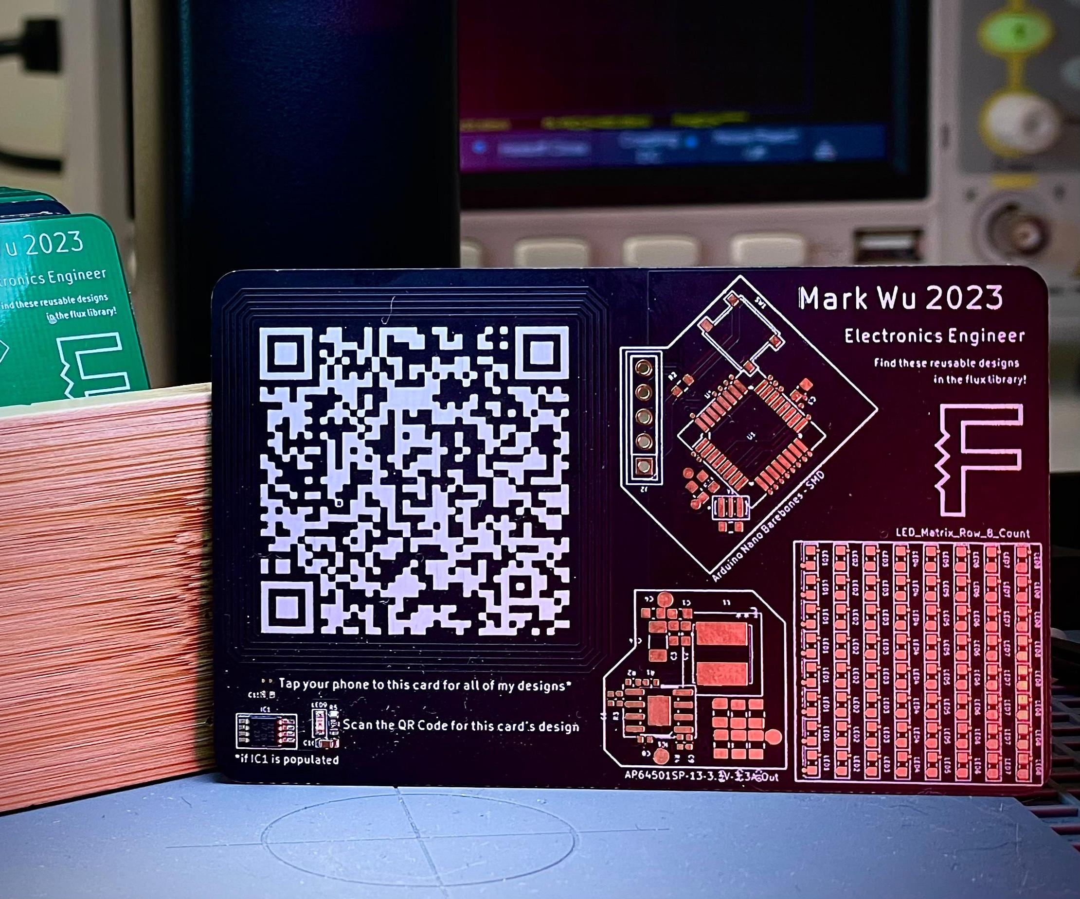 PCB Business Card With NFC | Make Yours With NFC, QR Code, and Project Layouts