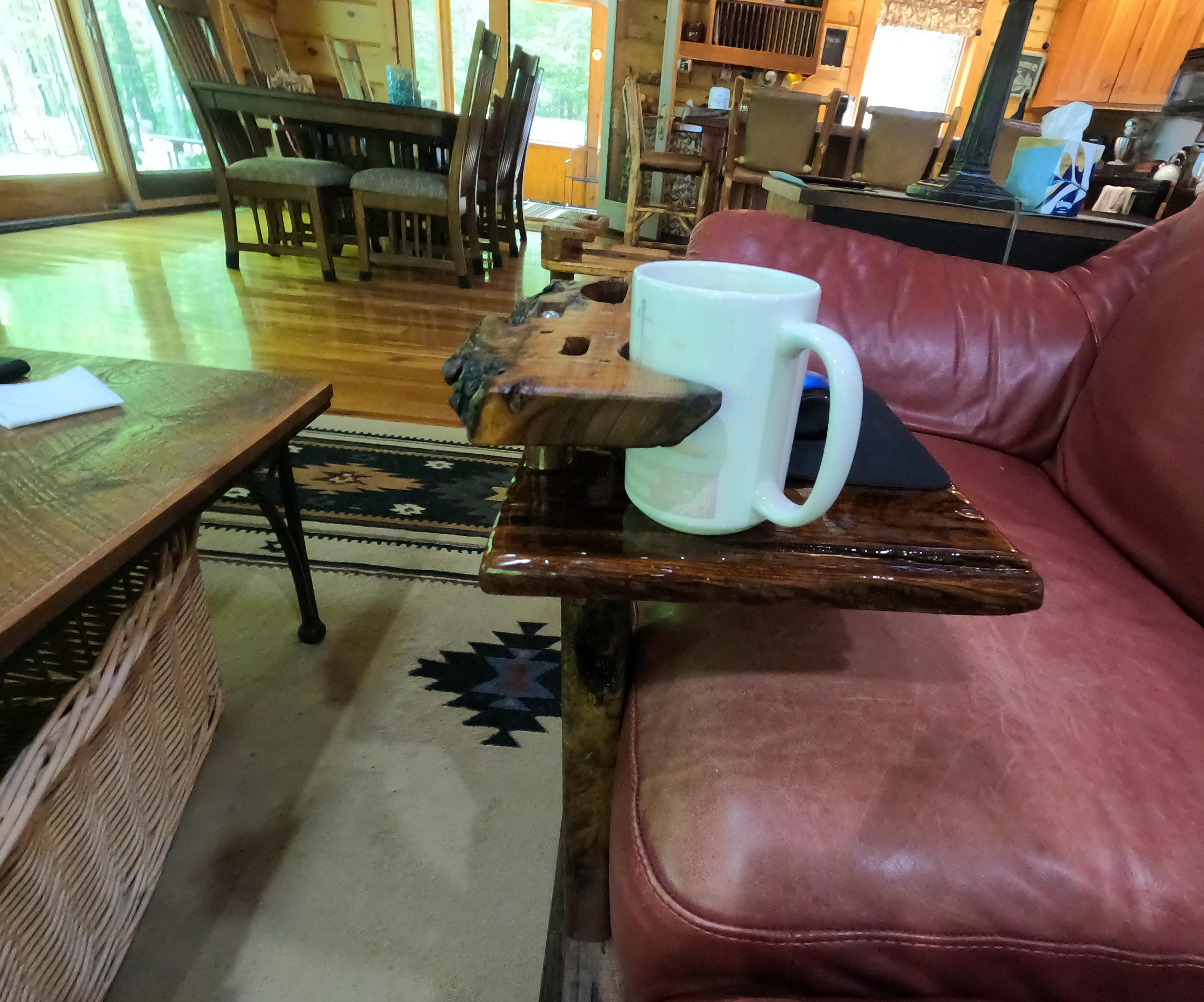 Rustic Sofa Server Table From Old Growth, Reclaimed and Sinker Cypress