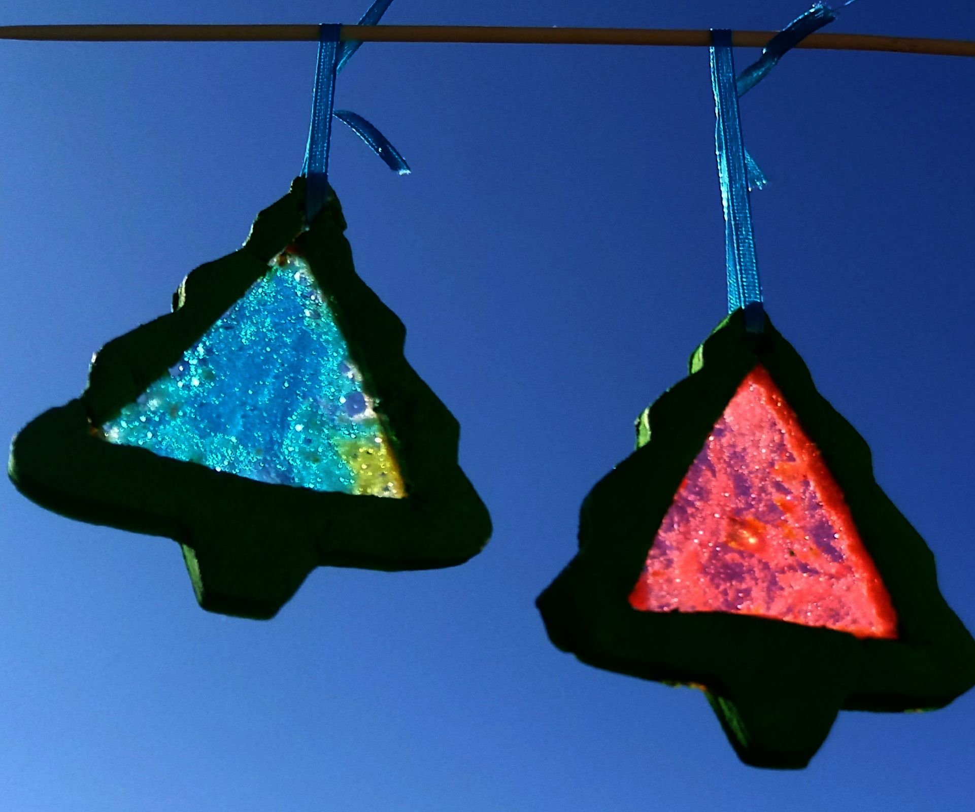 Stained Glass Baking Soda Ornaments