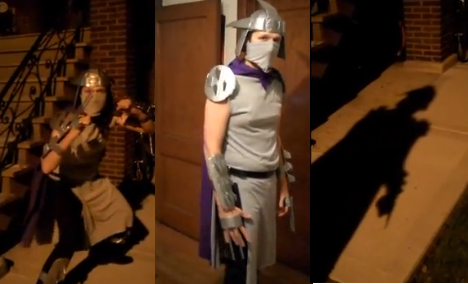 Duct Tape TMNT Shredder Costume for $8.11