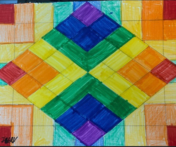 Rainbow Geo Art