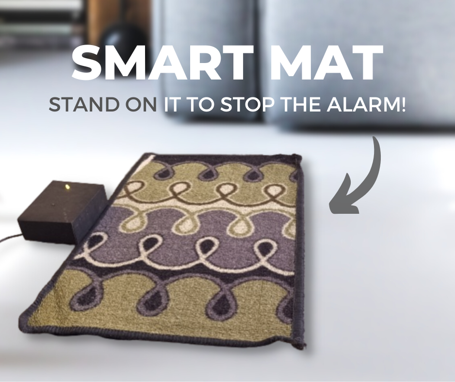 Smart Bedside Mat - Stand on It to Stop the Alarm!