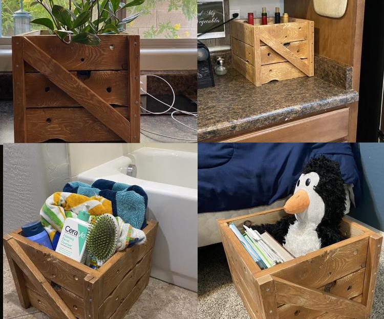 Make a DIY Vintage Wooden Storage Crate!