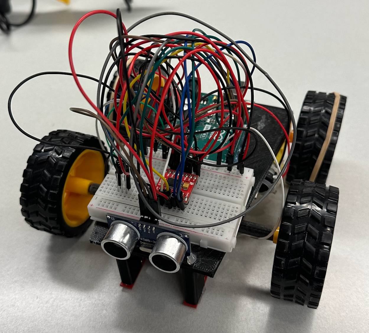 Arduino Line Follower Remote Control Car With Object Detection
