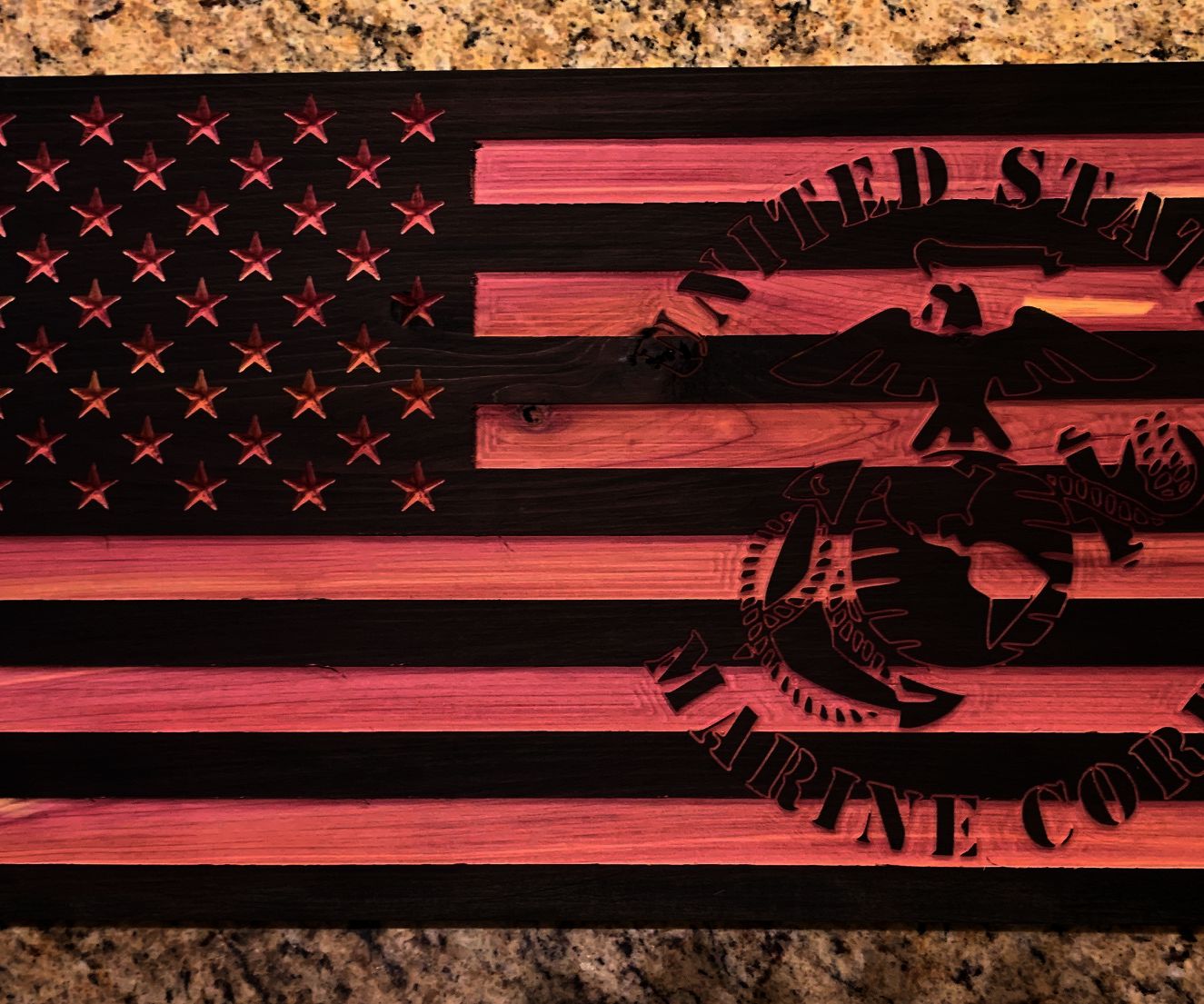 CNC American Flag With User Defined Parameters