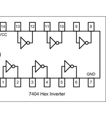 Hardware Debounced Switch Using a 74LS04