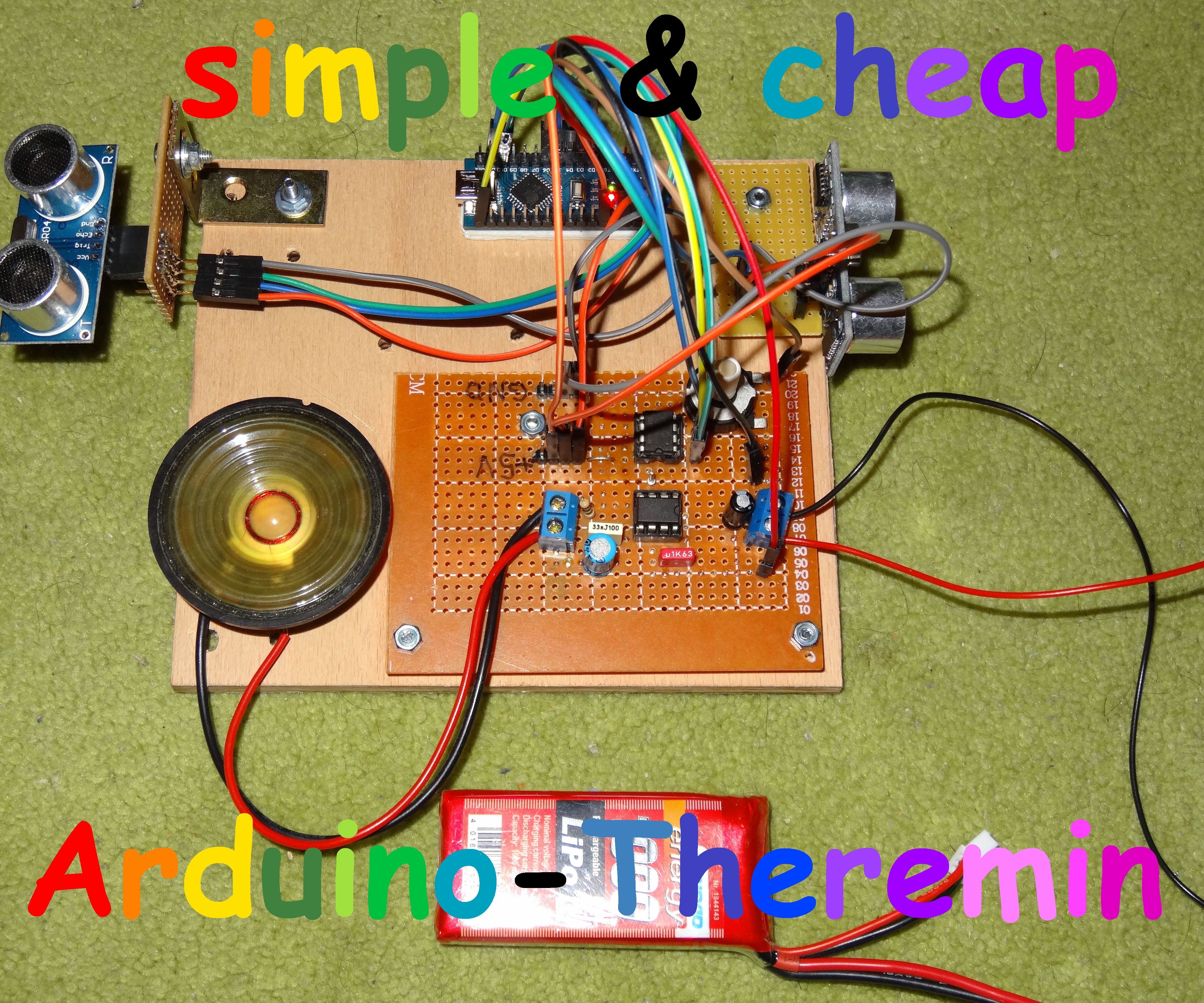 Arduino Theremin With Variable Pitch and Volume