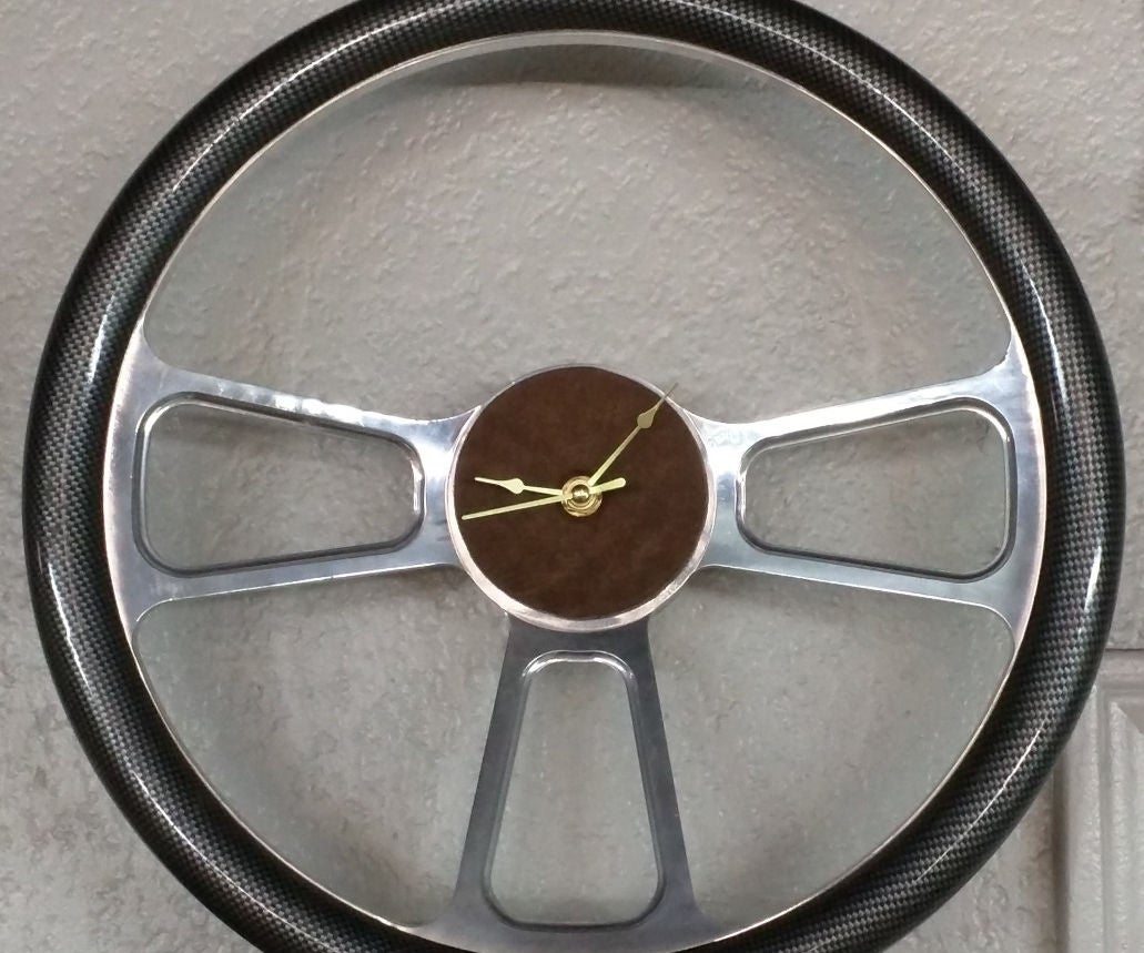 Steering Wheel Shop Clock