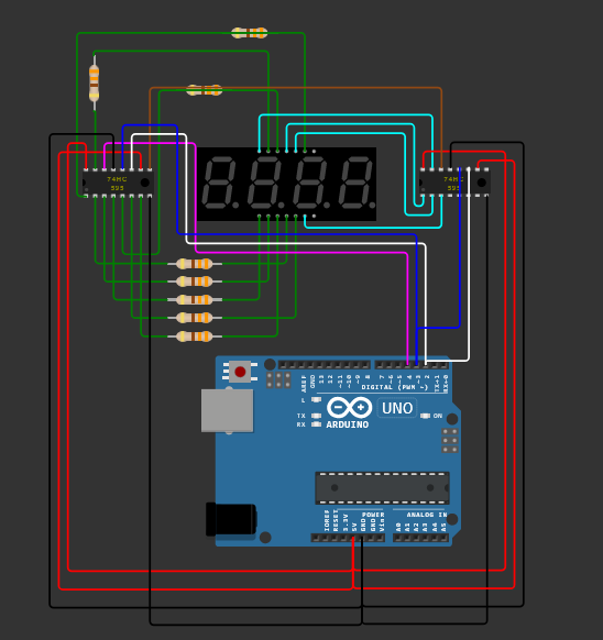 4-Digit 7-Segment Arduino Stopwatch